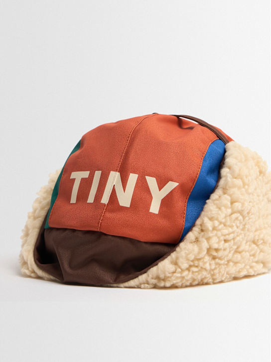 Tiny Cottons: Color block nylon & teddy hat - マルチカラー - kids-girls_1 | Luisa Via Roma