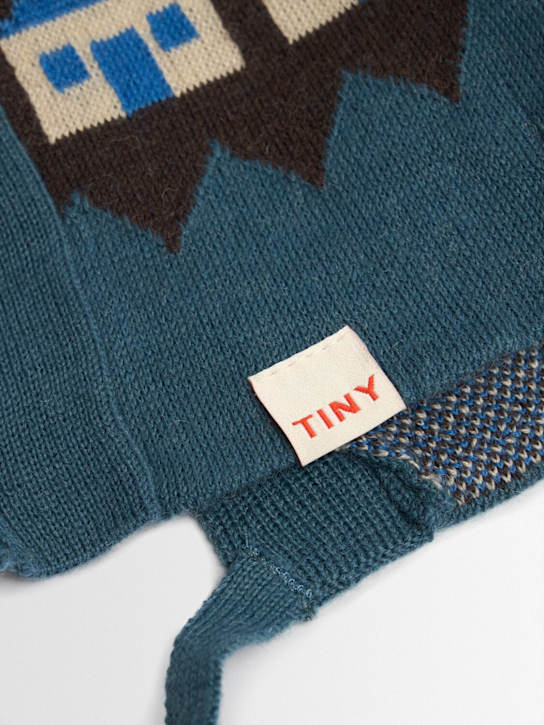 Tiny Cottons: Wool blend hat - Blue - kids-boys_1 | Luisa Via Roma