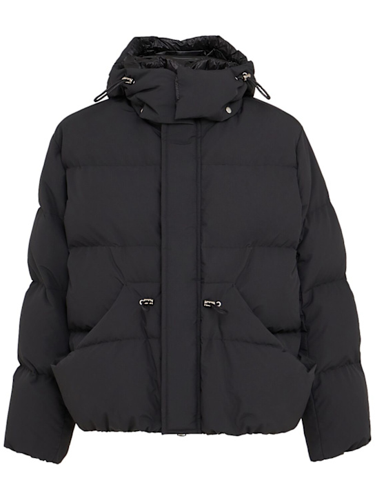 Sacai: Down jacket - Black - men_0 | Luisa Via Roma