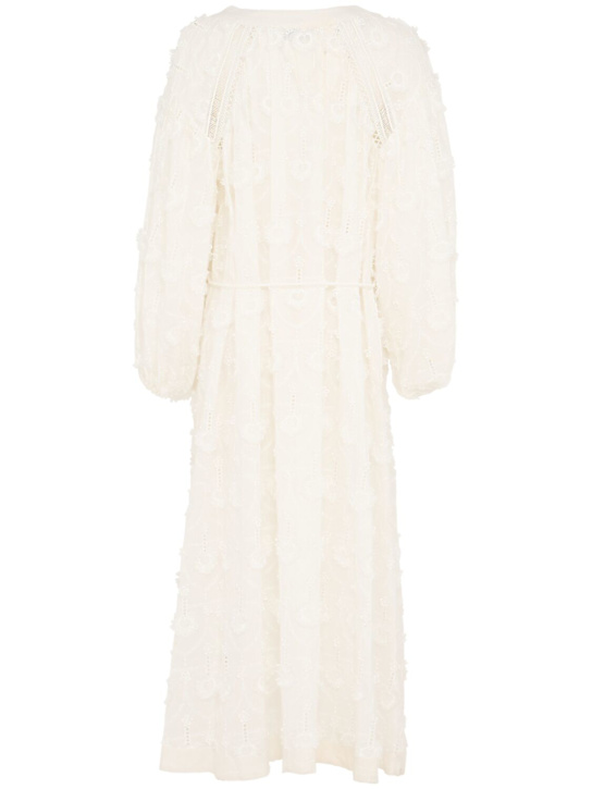 Weili Zheng: Sangallo lace dress - Bianco - women_1 | Luisa Via Roma