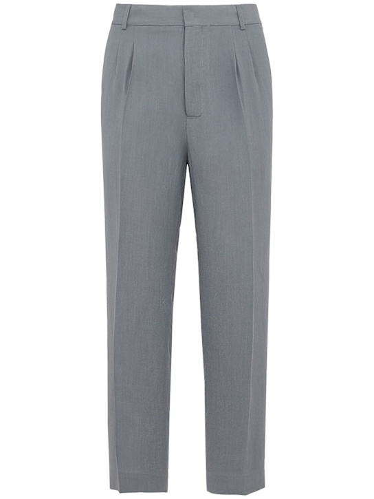 GRIFONI: Grifoni double dart pants - Grigio - men_0 | Luisa Via Roma