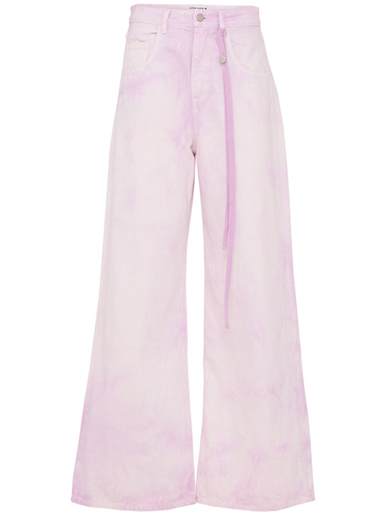 Icon Denim: Debby cotton wide jeans - Bleu - women_0 | Luisa Via Roma