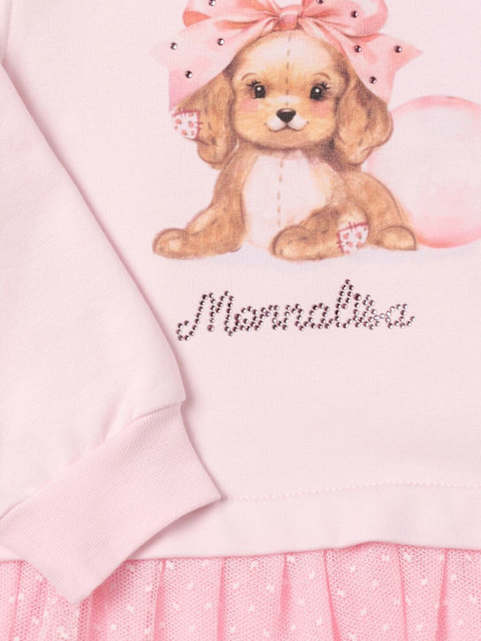 Monnalisa: Sweatshirt aus Baumwollmischung - Rosa - kids-girls_1 | Luisa Via Roma