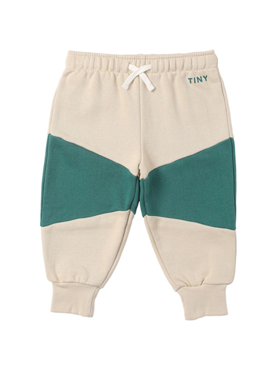 Tiny Cottons: Organic cotton sweatpants - ベージュ - kids-girls_0 | Luisa Via Roma