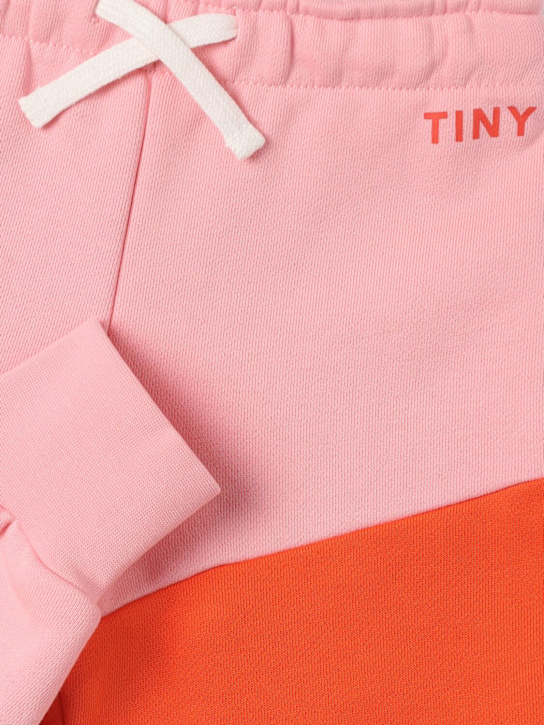 Tiny Cottons: Pantaloni in felpa di cotone organico - Rosa - kids-girls_1 | Luisa Via Roma