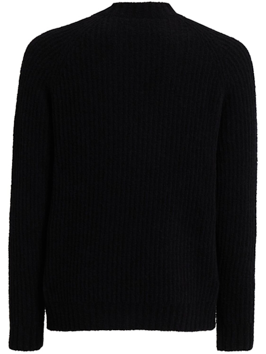 The Core: Pullover aus englischem Strickripp - Schwarz - men_1 | Luisa Via Roma