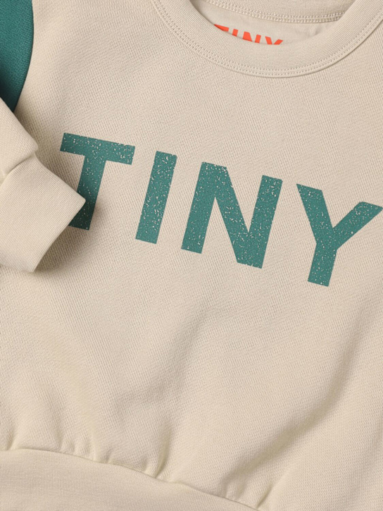 Tiny Cottons: Printed organic cotton sweatshirt - ベージュ - kids-girls_1 | Luisa Via Roma