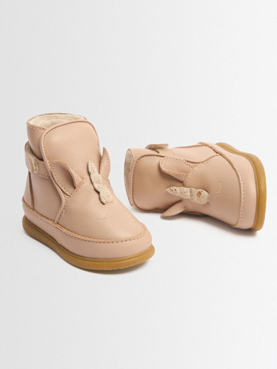 Donsje: Stivali Unicorn in pelle - Rosa - kids-girls_1 | Luisa Via Roma