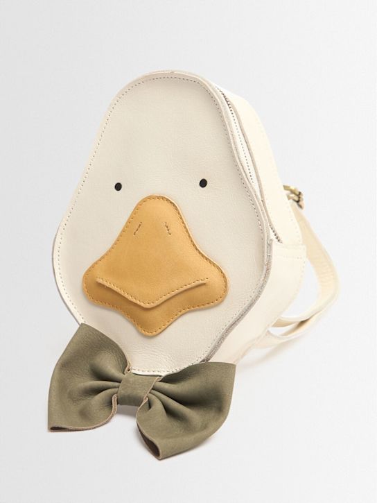 Donsje: Duck leather backpack - ホワイト - kids-boys_1 | Luisa Via Roma