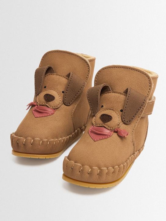 Donsje: Stivali Doggy in pelle - Marrone - kids-girls_1 | Luisa Via Roma