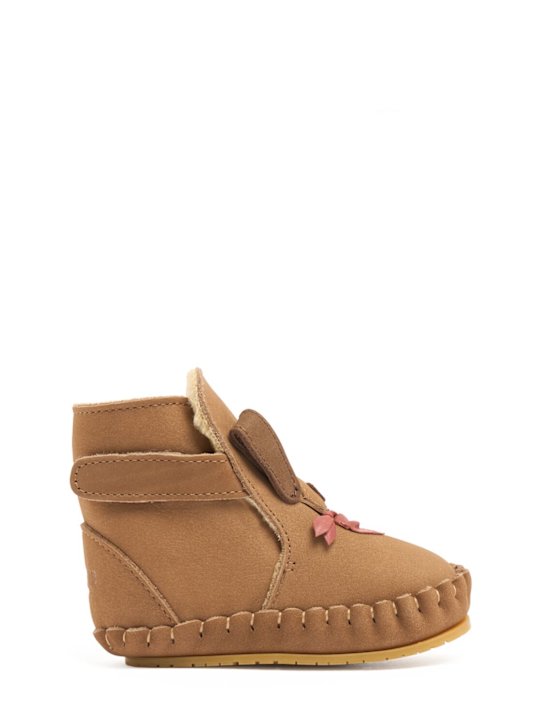 Donsje: Stivali Doggy in pelle - Marrone - kids-girls_0 | Luisa Via Roma