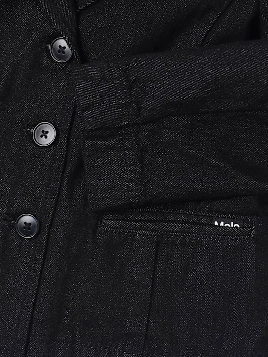 Molo: Organic cotton jacket - Black - kids-boys_1 | Luisa Via Roma