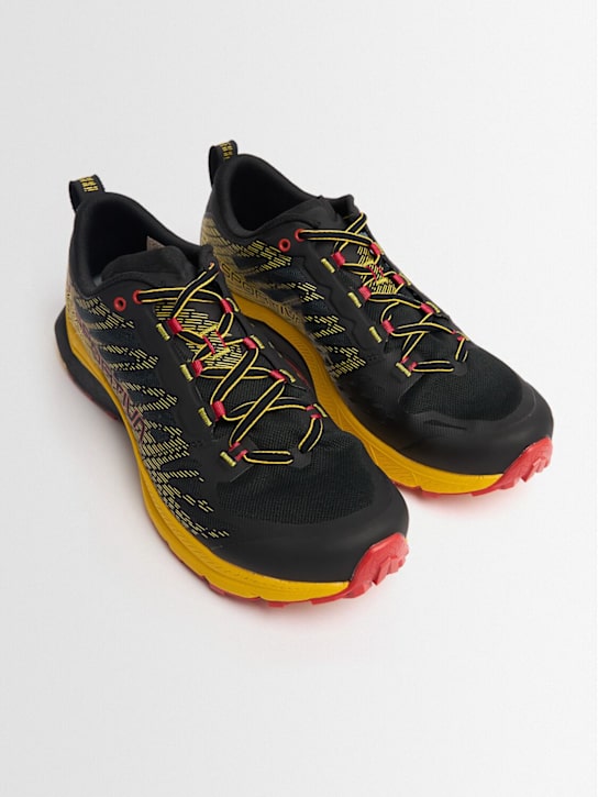 LA SPORTIVA: Jackal II trail running sneakers - Black/Yellow - men_1 | Luisa Via Roma