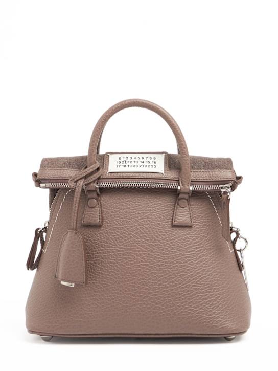 Maison Margiela: Mini 5ac Classique top handle bag - Sphinx - women_0 | Luisa Via Roma