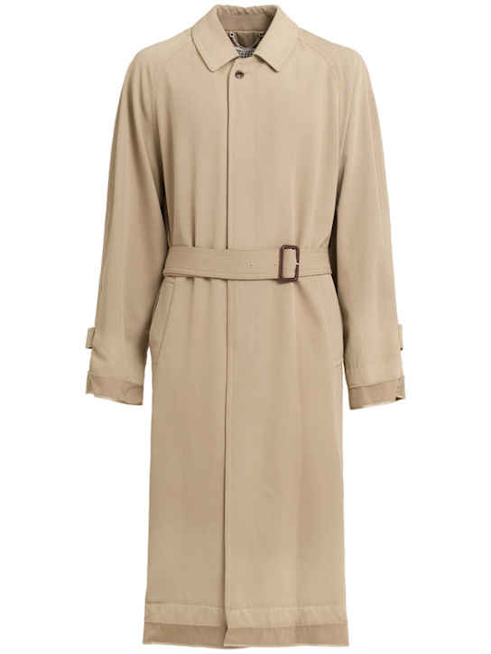 Maison Margiela: Trench coat - Beige - men_0 | Luisa Via Roma