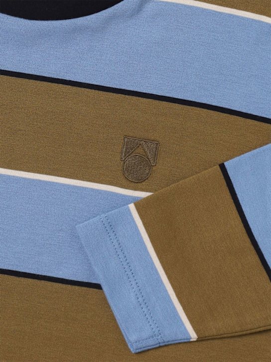 Main Story: Organic cotton long sleeve t-shirt - Blue/Brown - kids-boys_1 | Luisa Via Roma