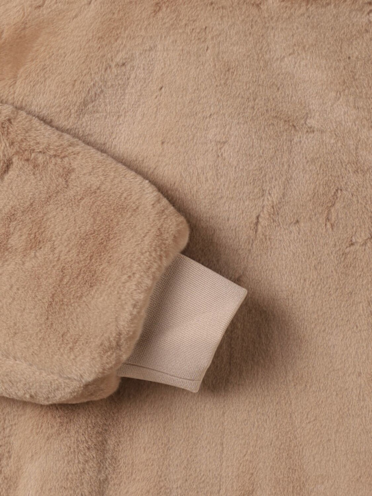 Molo: Teddy sweatshirt - Beige - kids-boys_1 | Luisa Via Roma