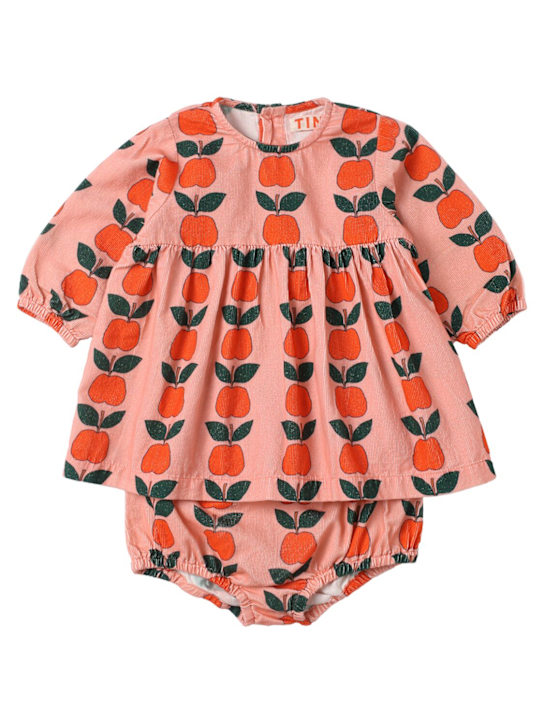Tiny Cottons: Vestito e culotte in cotone stampa ciliegie - Rosa - kids-girls_0 | Luisa Via Roma