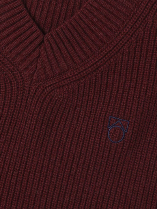 Main Story: Wool blend knit vest - Purple - kids-boys_1 | Luisa Via Roma