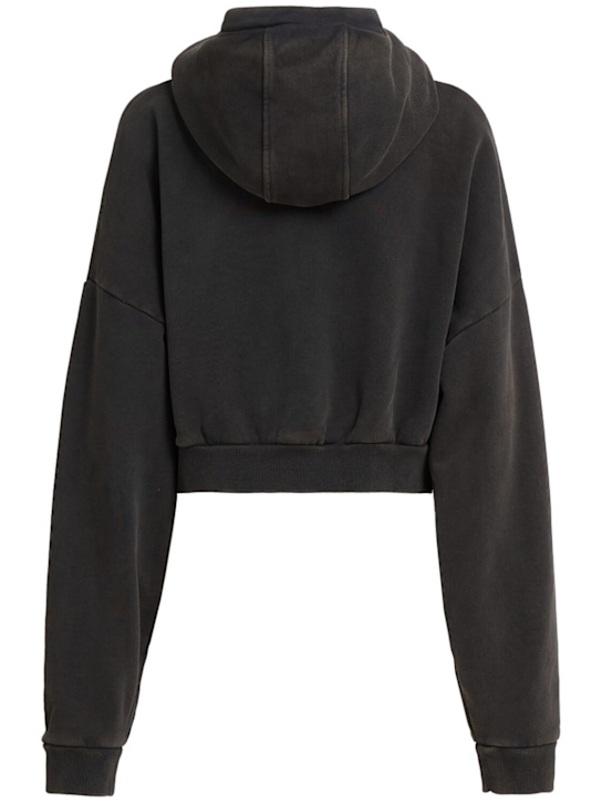 Entire Studios: Sudadera corta con capucha y cremallera - women_1 | Luisa Via Roma