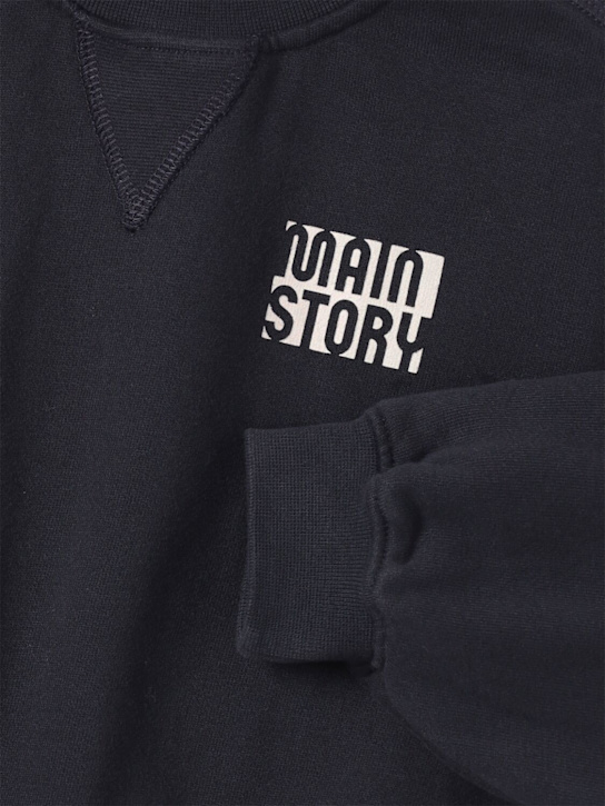 Main Story: Felpa in cotone organico con ricami - Blu - kids-girls_1 | Luisa Via Roma