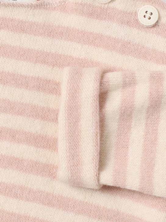 1 + IN THE FAMILY: Cotton blend jersey t-shirt - ベージュ - kids-girls_1 | Luisa Via Roma