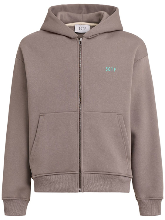 SOTF: Full zip hoodie - Dark Grey - men_0 | Luisa Via Roma