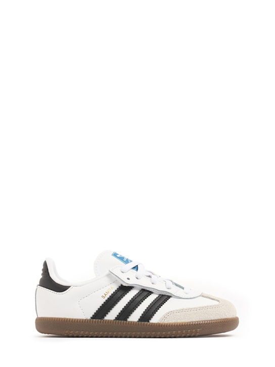 adidas Originals: Samba OG lace-up sneakers - ホワイト/ブラック - kids-girls_0 | Luisa Via Roma