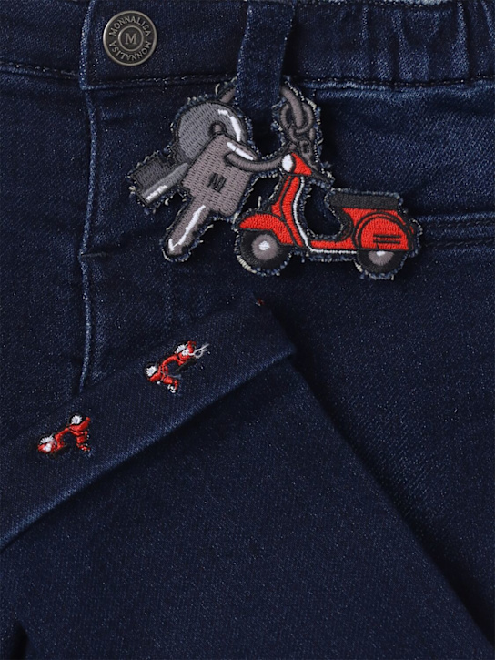 Monnalisa: Jeans in denim di cotone stretch - Denim - kids-girls_1 | Luisa Via Roma