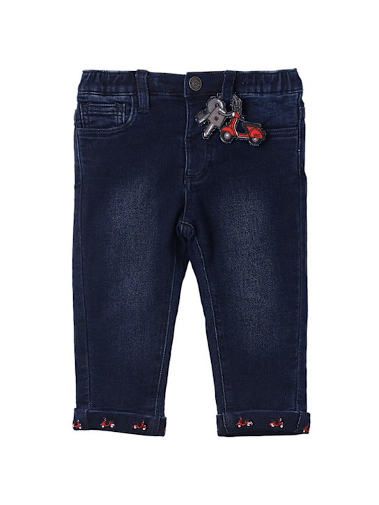 Monnalisa: Jeans in denim di cotone stretch - Denim - kids-girls_0 | Luisa Via Roma