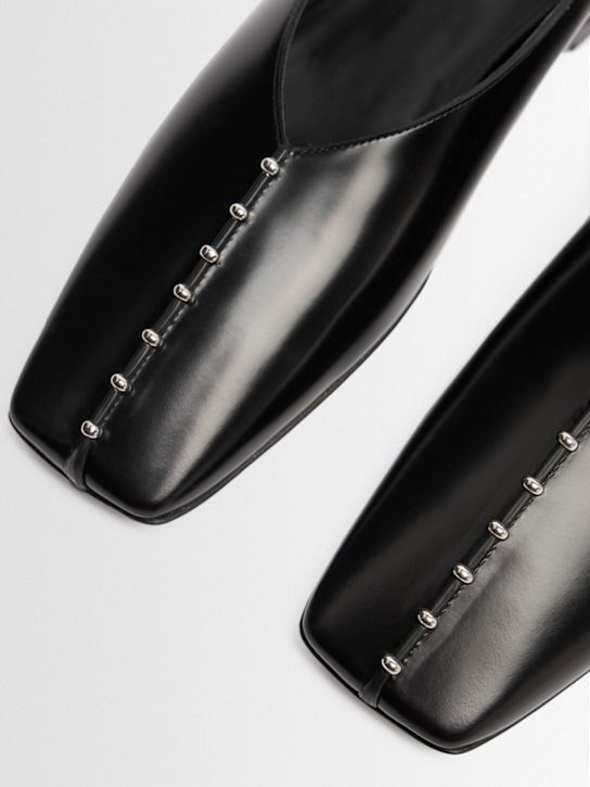 Jil Sander: Leather ballerina flats - women_1 | Luisa Via Roma