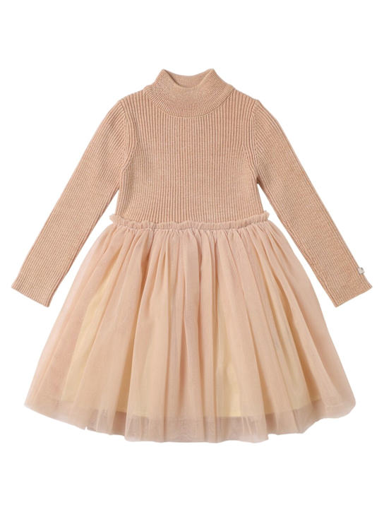 Donsje: Wool blend dress - ピンク - kids-girls_0 | Luisa Via Roma