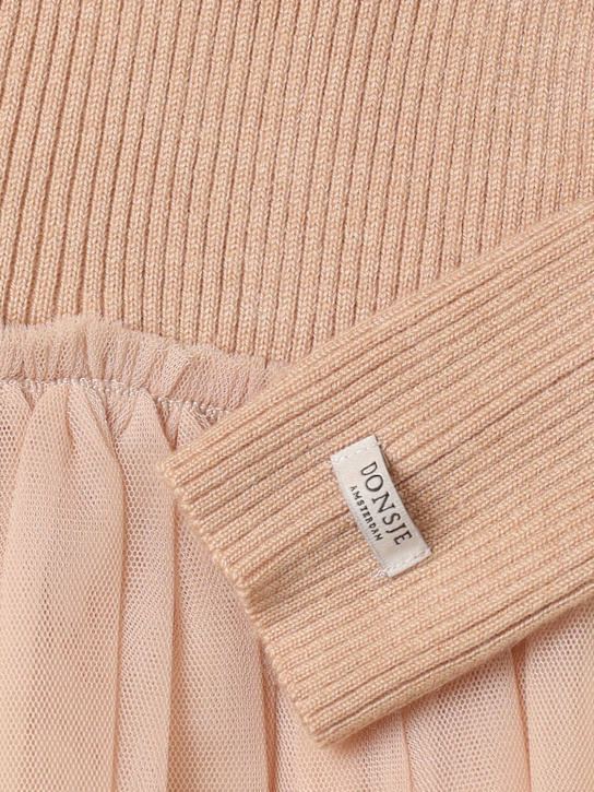 Donsje: Wool blend dress - ピンク - kids-girls_1 | Luisa Via Roma