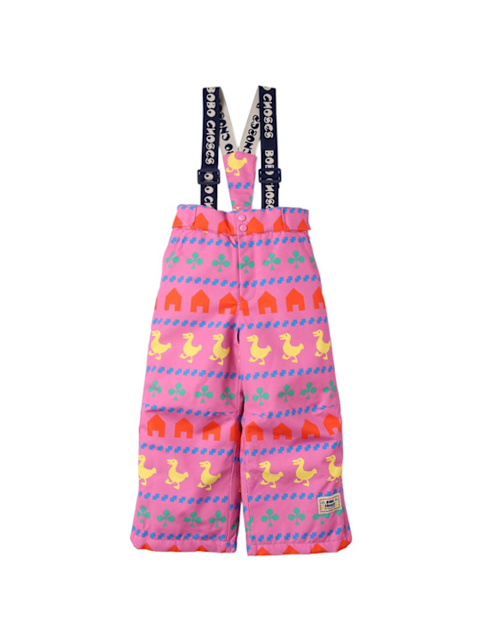 Bobo Choses: 再生滑雪裤 - 粉色 - kids-girls_0 | Luisa Via Roma