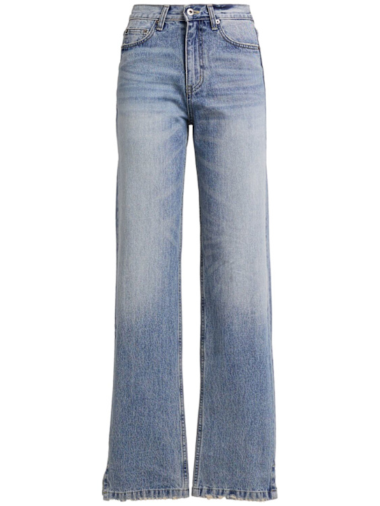 Tonywack: Straight denim jeans - Blue - women_0 | Luisa Via Roma