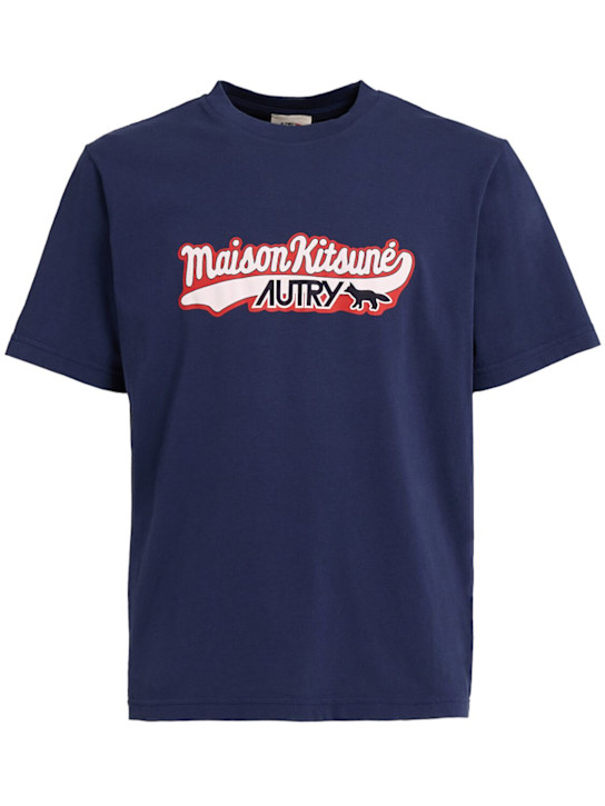 Autry: Maison Kitsuné Short Sleeve t t-shirt - men_0 | Luisa Via Roma