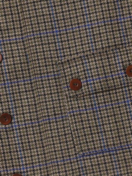 TANGERINE: Gabardine coat - Olive D/R Blue - kids-boys_1 | Luisa Via Roma