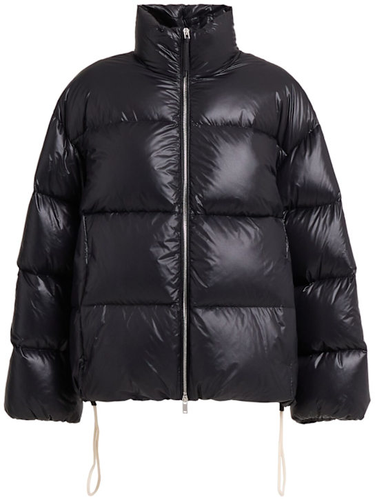 Jil Sander: Nylon down jacket - Black - women_0 | Luisa Via Roma