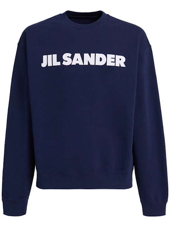 Jil Sander: Sweatshirt aus Baumwolle mit Jil Sander-Logo - men_0 | Luisa Via Roma