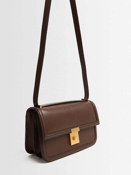 DeMellier: The Paris crossbody smooth leather bag - Mocha - women_1 | Luisa Via Roma