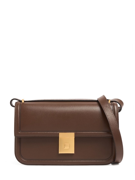 DeMellier: The Paris crossbody smooth leather bag - Mocha - women_0 | Luisa Via Roma