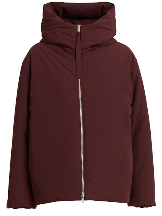 Jil Sander: Tech down jacket - Plum - women_0 | Luisa Via Roma