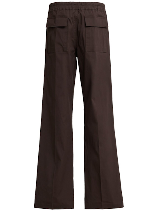 Rick Owens: Hose aus Baumwolle mit Kordelzug „Dietrich“ - Darkdust - men_1 | Luisa Via Roma