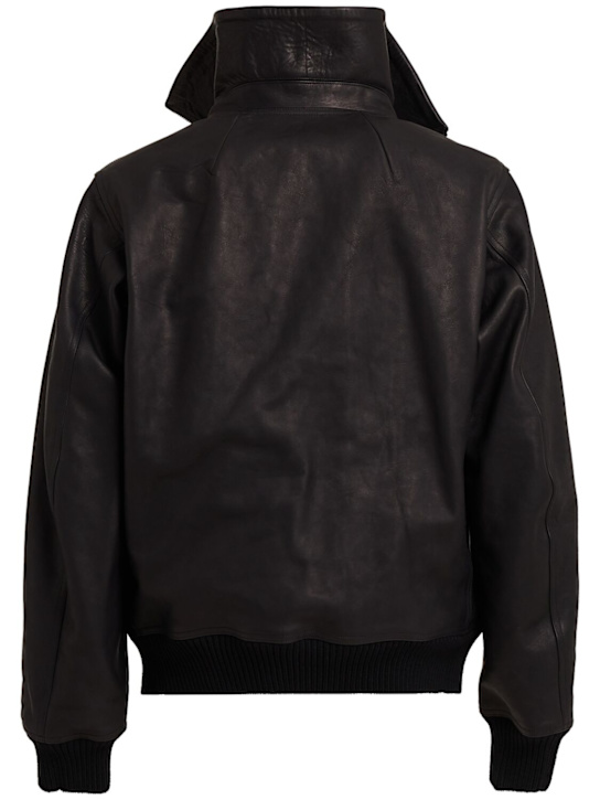 Rick Owens: Veste bomber en cuir - men_1 | Luisa Via Roma