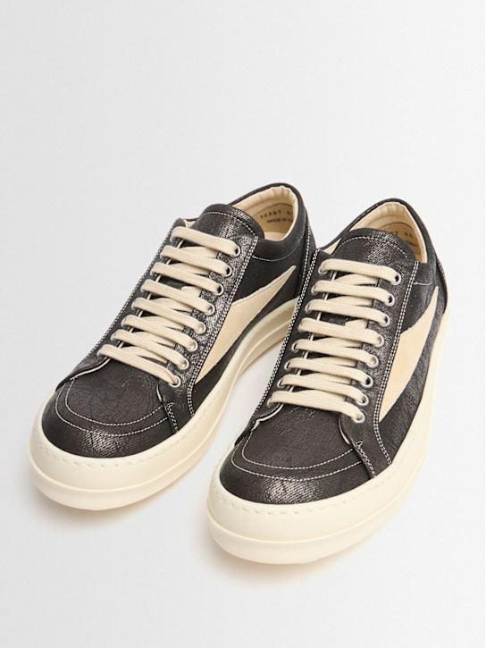 Rick Owens DRKSHDW: Vintage low top sneakers - Bronze/Milk - men_1 | Luisa Via Roma