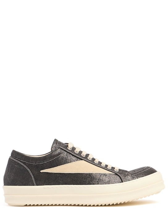 Rick Owens DRKSHDW: Vintage low top sneakers - Bronze/Milk - men_0 | Luisa Via Roma