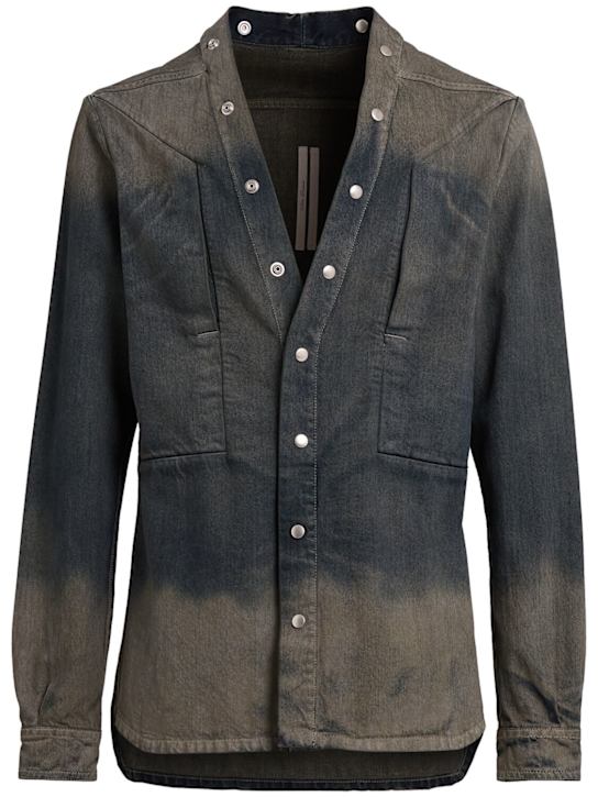 Rick Owens Larry Color Block デニムジャケット Rick Owens Larry Color Block デニムジャケット