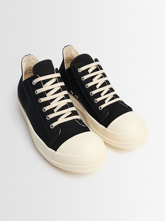 Rick Owens DRKSHDW: 35mm Sneaks cotton low top sneakers - women_1 | Luisa Via Roma