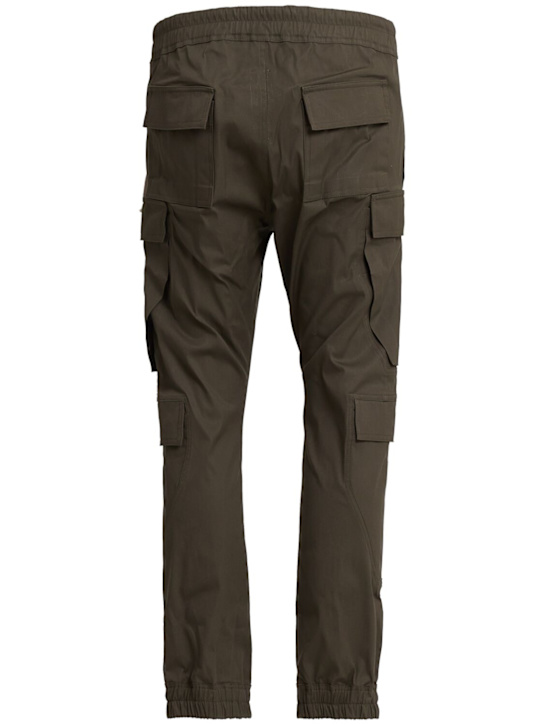 Rick Owens: Mastdon megacargo棉质裤子 - Bosco - men_1 | Luisa Via Roma