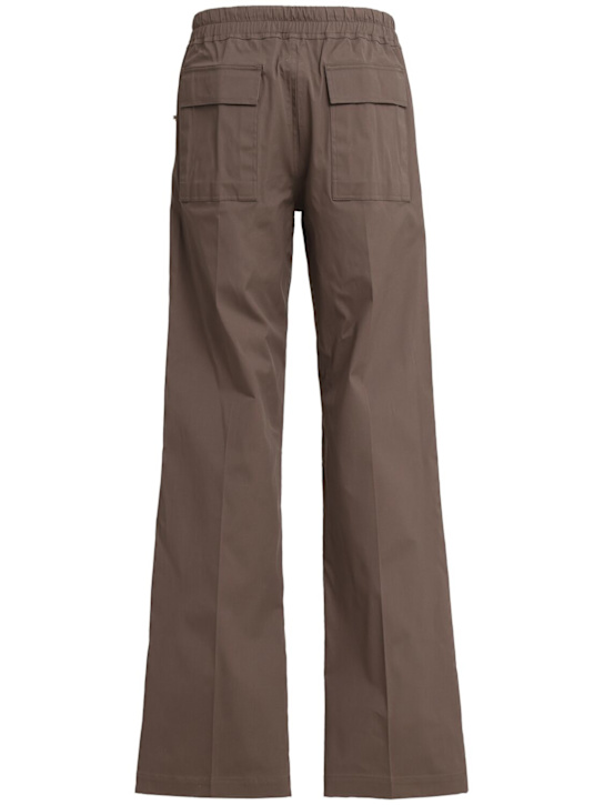 Rick Owens: Dietrich drawstring cotton pants - ダスト - men_1 | Luisa Via Roma